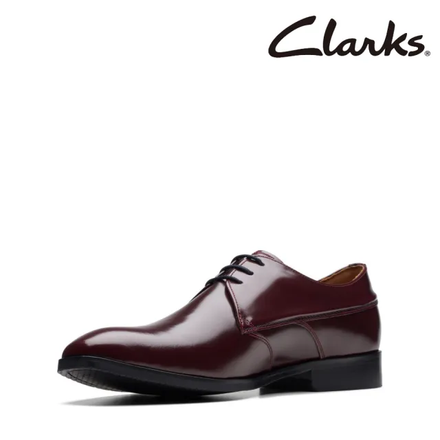 【Clarks】男鞋Craft Clifton Lo 高級拋光亮光皮革紳士鞋 皮鞋(CLM74543D)