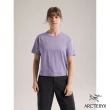 【Arcteryx 始祖鳥官方直營】女 Taema Crop Logo 快乾短袖圓領衫(藍香雜紫)