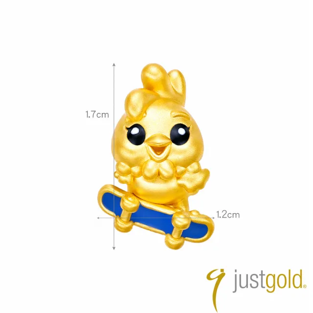 【Just Gold 鎮金店】躍動十二生肖 黃金串珠(任選)