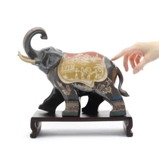 【JARLL 讚爾藝術】得天獨厚 大象精緻陶瓷