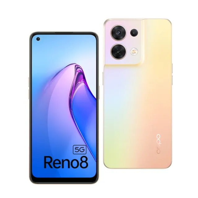 【OPPO】S級福利品 Reno8 5G 6.4吋 （12G/256G）(贈手機掛繩+配件組)