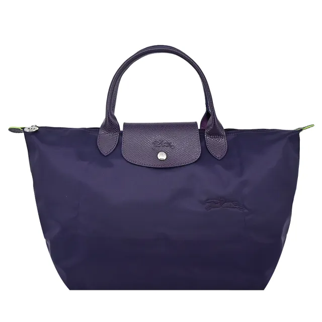 【LONGCHAMP】LE PLIAGE GREEN系列刺繡再生尼龍摺疊後背包/水餃包(多款選)