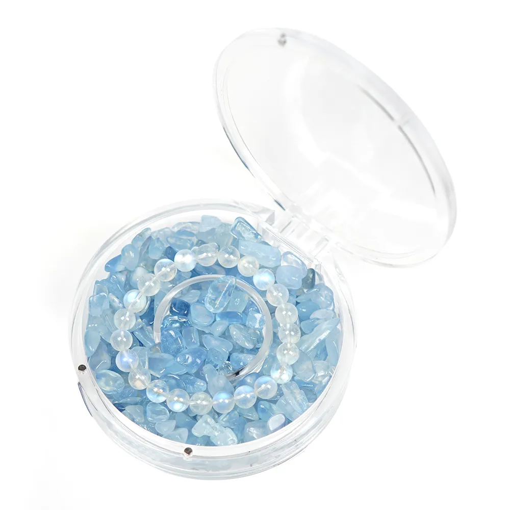 【正佳珠寶】海藍寶 消磁淨化水晶圓盒 水晶消磁盒｜卡榫磁鐵釦