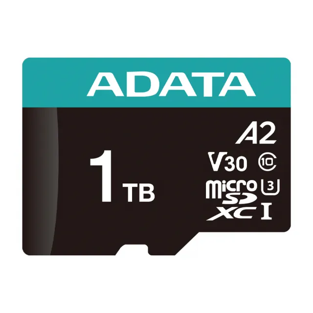 【ADATA 威剛】Premier Pro microSDXC UHS-I U3 A2 V30 1TB記憶卡(附轉卡)