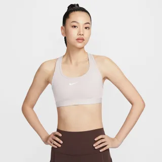 【NIKE 耐吉】運動內衣 女款 中度支撐 AS W NK SWSH MED SPT BRA 白 DX6822-020