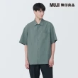 【MUJI 無印良品】男透氣彈性短袖襯衫(共3色)