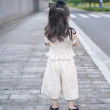 【MANI 瑪尼】女童夏季細肩帶點點套裝九分褲(女童夏季休閒韓系套裝)