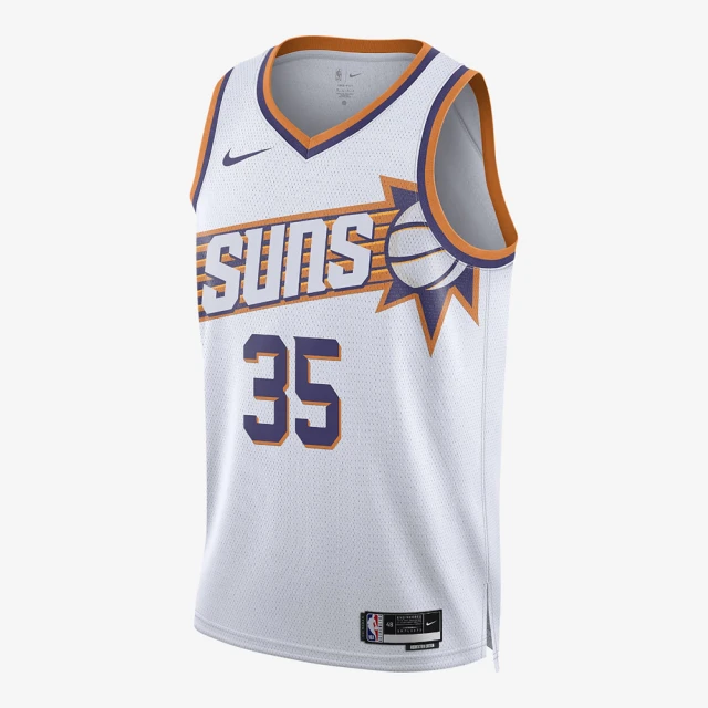 NIKE 耐吉 背心 男款 運動背心 球衣 太陽隊 PHX MNK DF SWGMN JSY 23 NBA 白橘紫 DV4851-104(2S3784)