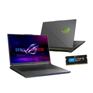 【ASUS】升級32G組★18吋i9 RTX4060電競筆電(ROG G814JVR/i9-14900HX/16G/1TB SSD/W11)