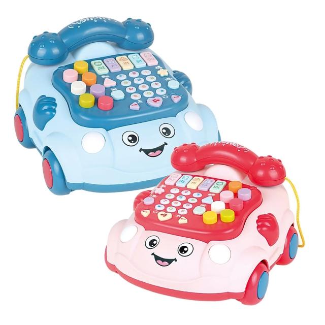 【Playful Toys 頑玩具】聲光益智電話車(英文發音 嬰兒玩具 音樂 寶寶 安撫 早教)