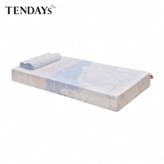【TENDAYS】希臘風情紓壓床墊3尺標準單人(20cm厚 記憶床墊)