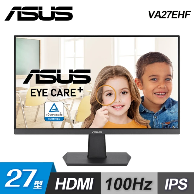 ASUS 華碩 27型 VA27EHF 100Hz 護眼電競顯示器
