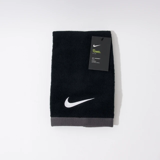 NIKE 耐吉 FUNDAMENTAL TOWEL 運動毛巾 黑色 運動 吸汗 純棉 毛巾 NET1701-0MD