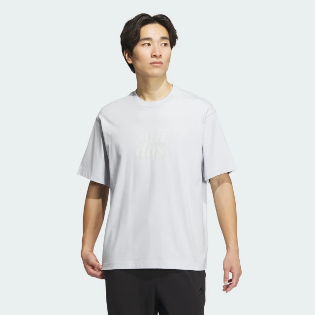 adidas 愛迪達 上衣 男款 短袖上衣 運動 ST FL GFX TEE 灰藍 IT3926(S2571)