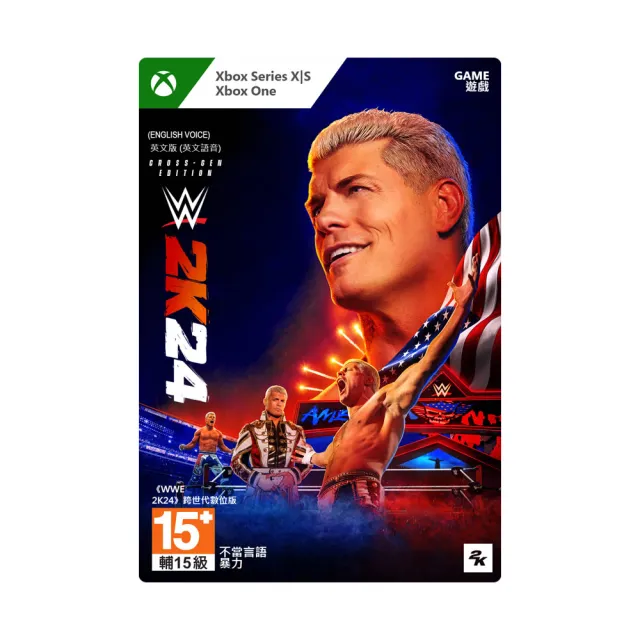 【Microsoft 微軟】WWE 2K24 [跨世代數位版](下載版購買後無法退換貨)