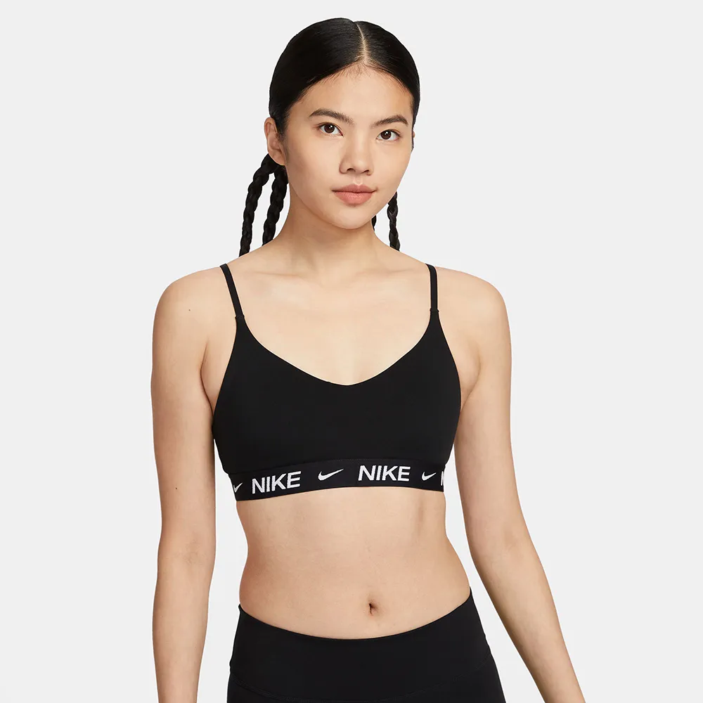 【NIKE 耐吉】運動內衣 女款 輕度支撐 AS W NK DF INDY LGT SPT BRA 黑 FD1063-011