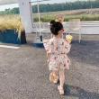 【MANI 瑪尼】女童飛袖小熊森林短褲套裝(女童夏季小熊夏季休閒套裝)