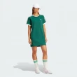 【adidas 愛迪達】洋裝 女款 運動洋裝 長版上衣 三葉草 3 S RGLN DRESS 綠 IR8085