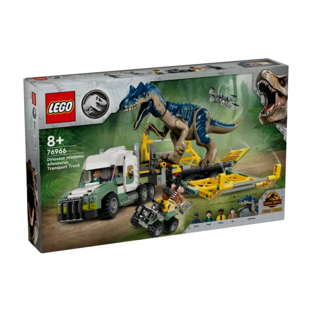 【LEGO 樂高】侏儸紀世界系列 76966 恐龍任務: 異特龍運輸卡車(DIY積木 恐龍積木 禮物)