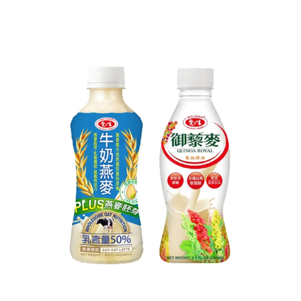 【愛之味】純濃燕麥24入/箱(牛奶燕麥290ml/蜂蜜燕麥290ml)