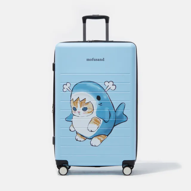 【mofusand】貓福珊迪28吋 拉鍊可擴充行李箱(2色可選 2年保固 行李箱 海關鎖 雙排飛機輪)