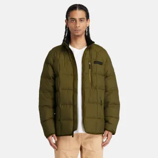 【Timberland】男款深橄欖色防潑水可收納外套(A2N8M302)