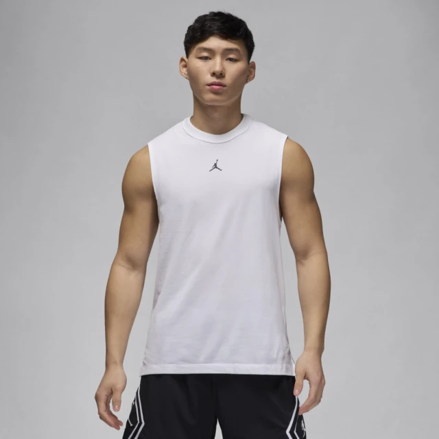 NIKE 耐吉 AS M J DF SPRT SLVLS TOP 無袖 白色 短T 喬丹 籃球 運動 健身 男(FN5857-100 ∞)