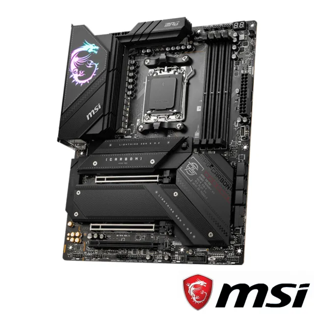 【MSI 微星】M+U組合★MPG X670E CARBON WIFI主機板+AMD R9-7900 CPU(C+M)