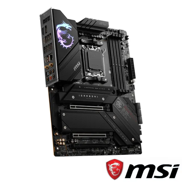 【MSI 微星】M+U組合★MPG X670E CARBON WIFI主機板+AMD R9-7900 CPU(C+M)
