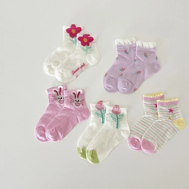 腳ㄚ子 幼/兒童透氣網眼襪 童襪 襪子 棉襪 兒童襪_草莓冰