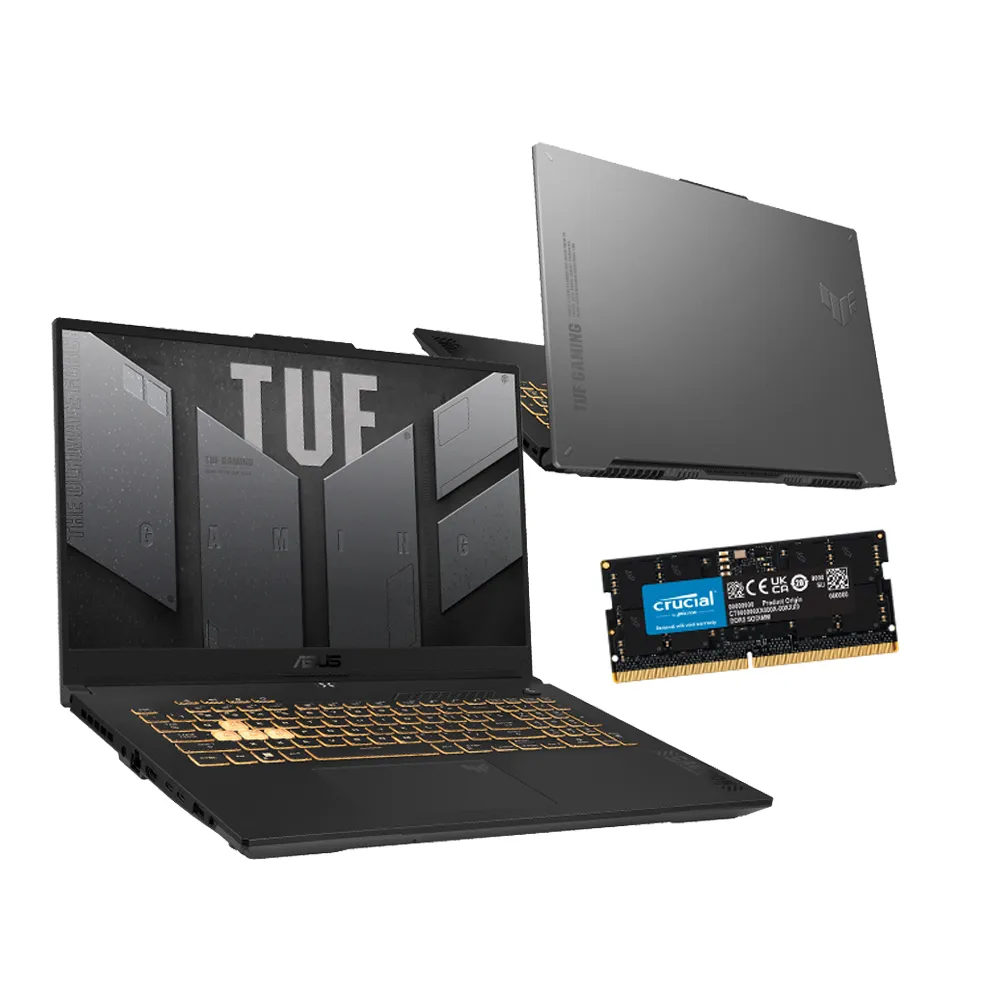 【ASUS】升級32G組★17.3吋i7 RTX4060電競筆電(TUF Gaming FX707VV/i7-13620H/16G/512G SSD)