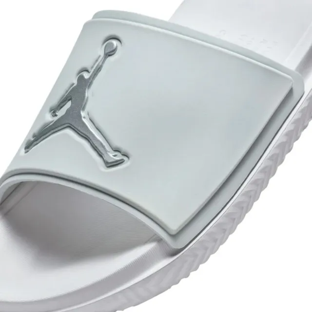 【NIKE 耐吉】JORDAN JUMPMAN SLIDE 拖鞋 男 運動 AJ 喬丹 白(FQ1598-002 ∞)