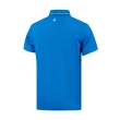 【LE COQ SPORTIF 公雞】高爾夫系列 男款藍色簡約大LOGO抗UV短袖POLO衫 QGT2T201