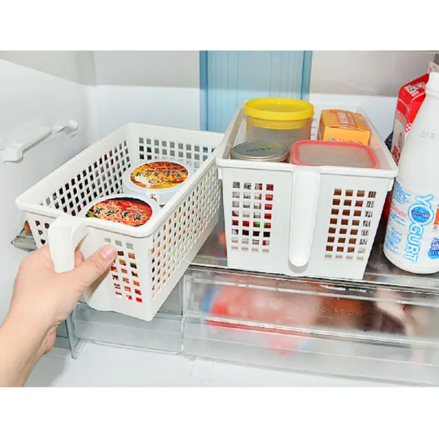 【生活King】櫥櫃手把收納籃-中(2入組)