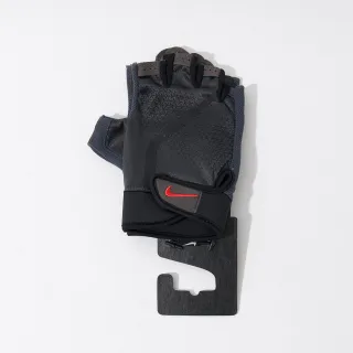 【NIKE 耐吉】Extreme Fitness 男款 灰紅色 健力 手套 重訓 健身 自行車 半指手套 NLGC493-7MD