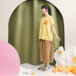 【Dailo】口袋異材質拼接連袖寬鬆棉短袖上衣(藍 綠 黃/魅力商品)