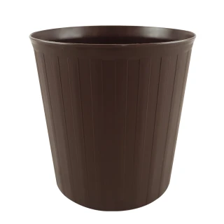 【GOOD LIFE 品好生活】日本製 素色圓形5L垃圾桶（茶色）(日本直送 均一價)