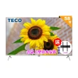 【TECO 東元】58吋4K UHD連網Google TV液晶顯示器+送壁掛架｜含桌上基本安裝(TL58GU2TRE福利品)