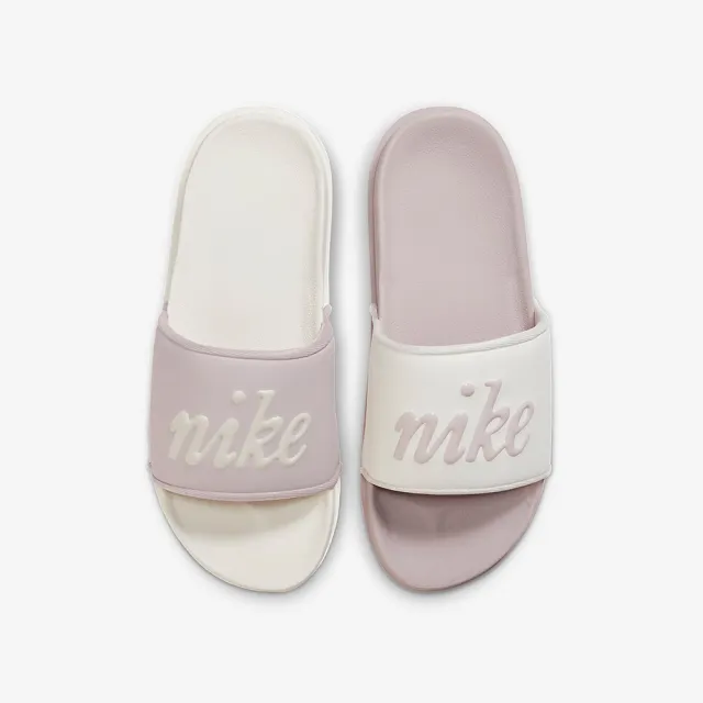 【NIKE 耐吉】拖鞋 涼鞋 運動 休閒 女鞋 男鞋 W NIKE OFFCOURT SLIDE MIX 白 粉紫 鴛鴦 軟底(FQ7646102)