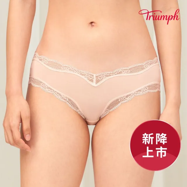 【Triumph 黛安芬】環保親膚材質 聚光耀眼系列 中腰平口內褲 M-EL(裸)