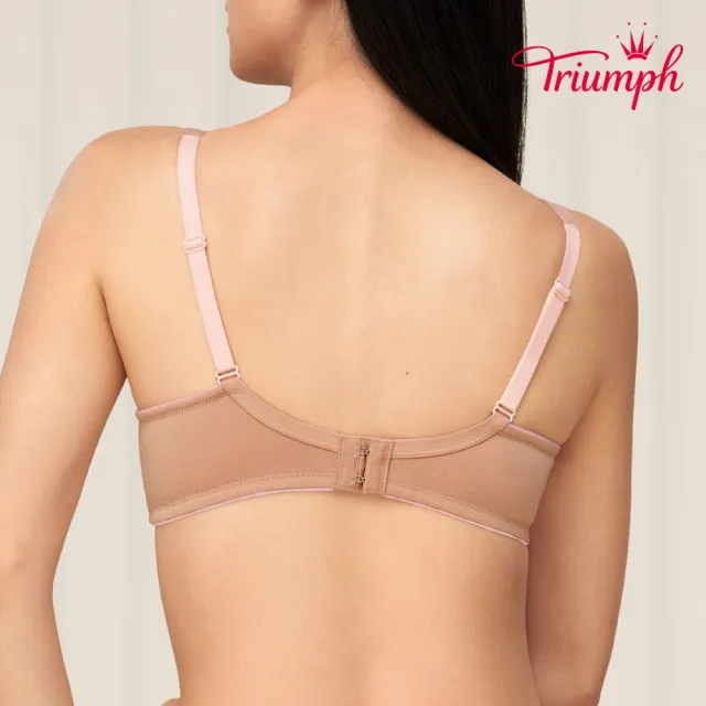 【Triumph 黛安芬】Home Bra-紓壓無鋼圈系列 D罩杯內衣(知性裸)