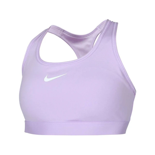 NIKE 耐吉NIKE 耐吉 女中度支撐運動內衣-DRI FIT 韻律 瑜珈 運動背心 BRA 馬卡龍紫(DX6822-511)