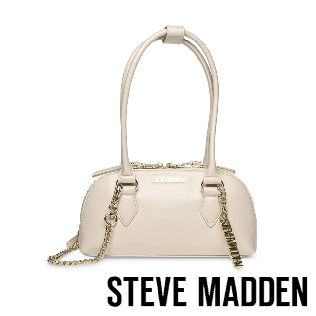 STEVE MADDEN BCURTIS 肩背鍊條法棍包(米色)