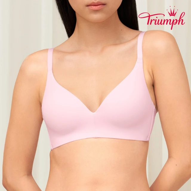 Triumph 黛安芬 環保親膚材質 自在好感系列 素面無鋼圈 B-C全罩杯內衣(薰衣紫)