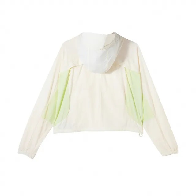 【PUMA】外套 Urban Cool UV Jacket 女款 白 綠 抗UV 短版 寬鬆 連帽外套 吳卓源款(628376-65)