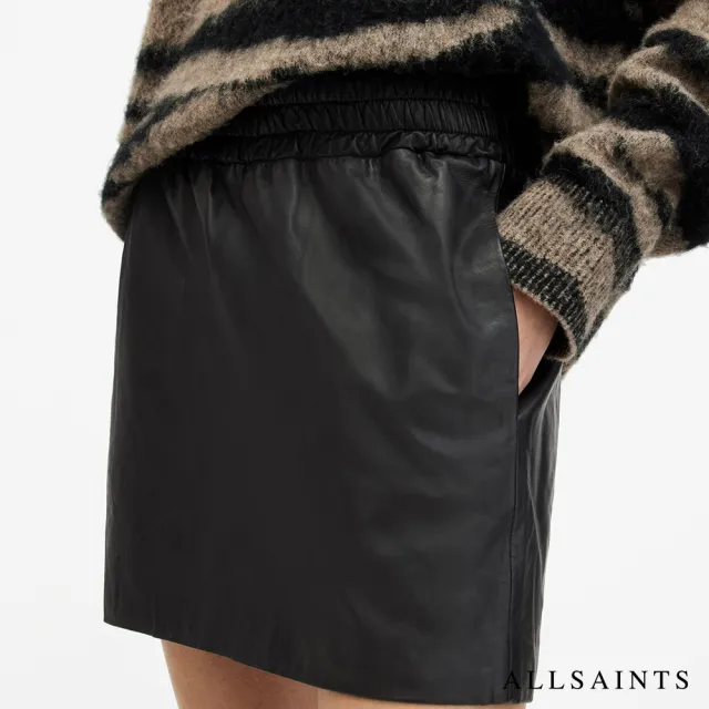 【ALLSAINTS】SHANA 羊皮短裙迷你裙 WL570Z(舒適版型)