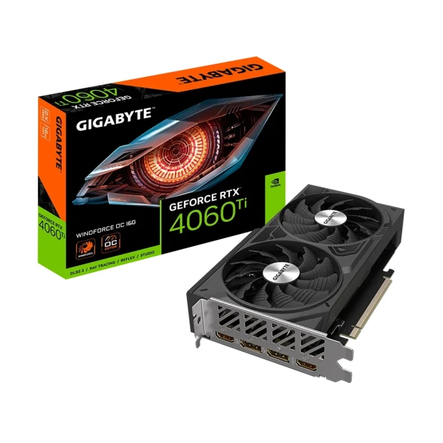 GIGABYTE 技嘉GIGABYTE 技嘉 GeForce RTX 4060 Ti WINDFORCE OC 16G 顯示卡