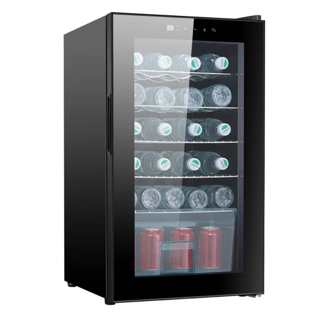 【Baimeisi】93L小型保鮮家用玻璃門茶葉冷藏展示櫃(冷藏冰箱 酒櫃 冷藏櫃 冰吧 紅酒飲料櫃)