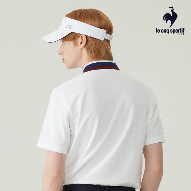 LE COQ SPORTIF 公雞 高爾夫系列 白色韓系簡約百搭可調節遮陽帽 QGT0K931
