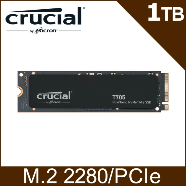 Crucial 美光Crucial 美光 T705 1TB Gen5 M.2 SSD固態硬碟